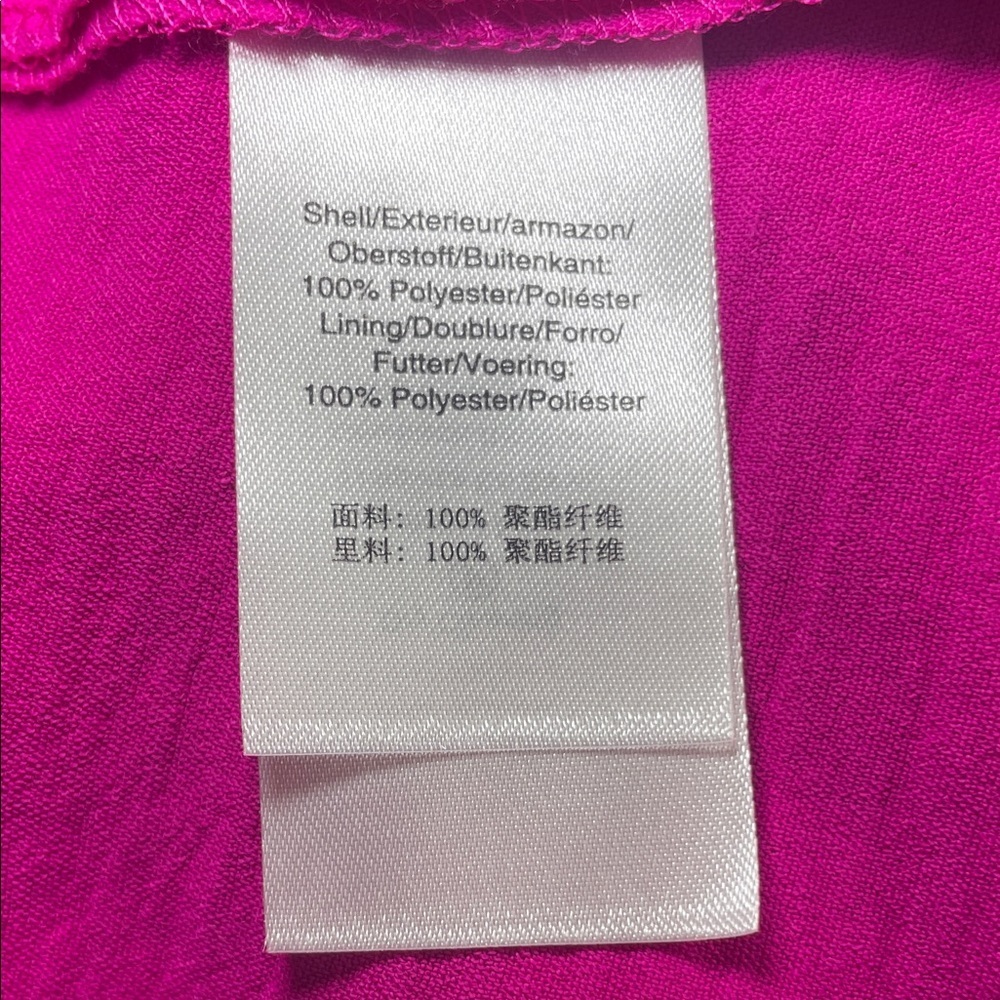 DKNY Fuchsia High Low Dress sz 10 - Picture 7 of 7